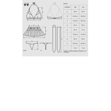 Костюм школьницы Obsessive Schooly Цветной S/M