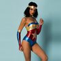 Эротический ролевой костюм JSY Wonder Woman Красный/Голубой S/M