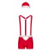 Мужской эротический костюм Санта-Клауса Obsessive Mr Claus красный L/XL