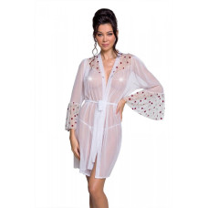 Воздушный пеньюар Passion LOVELIA PEIGNOIR white XXL/XXXL