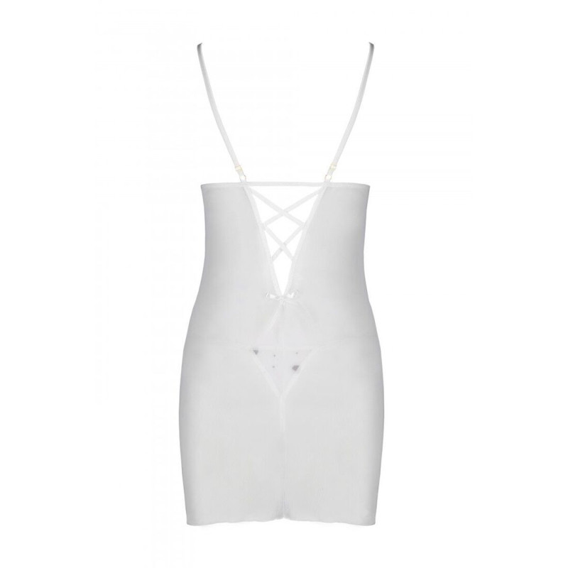 Рубашка с вырезами на груди + стринги Passion LOVELIA CHEMISE white S/M Рубашка с вырезами на груди + стринги Passion LOVELIA CHEMISE white S/M