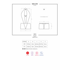 Сорочка Obsessive 830-CHE-1 Черная S/M