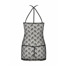 Полупрозрачная рубашка Passion AZALIA CHEMISE black XXL/XXXL