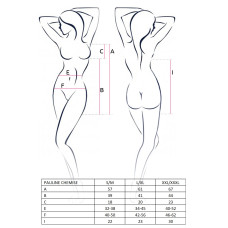 Сорочка Passion PAULINE CHEMISE XXL/XXXL Черная