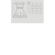 Сорочка Obsessive Flores Черная S/M