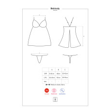 Бебидолл Obsessive Behindy Черный L/XL