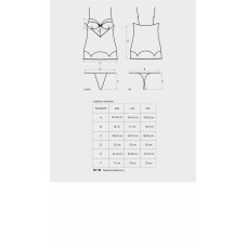 Сорочка Obsessive Roseberry Розовая L/XL