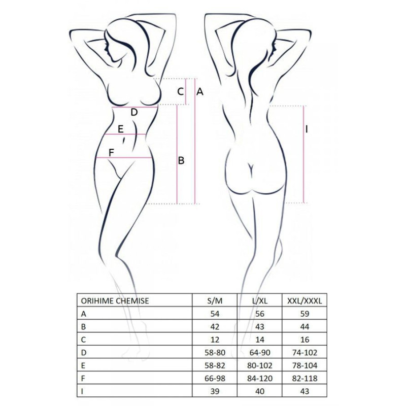 Сорочка прозрачная с пажами Passion ORIHIME CHEMISE Белая XXL/XXXL Сорочка прозрачная с пажами Passion ORIHIME CHEMISE Белая XXL/XXXL