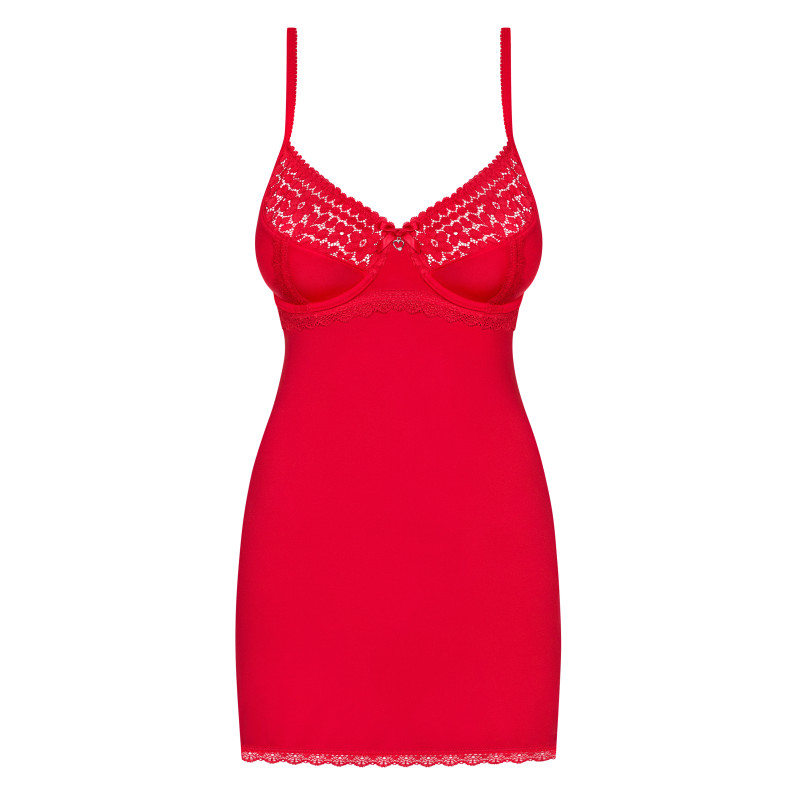 Сорочка Obsessive Jolierose Красная XXL