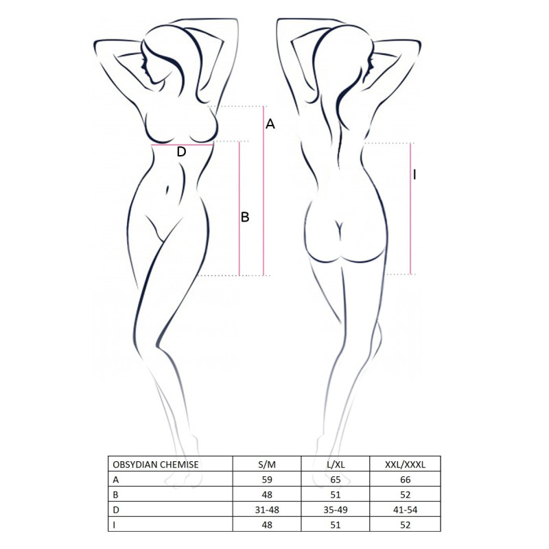 Прозрачная женская сорочка Passion Erotic Line OBSYDIAN CHEMISE L/XL Черная Прозрачная женская сорочка Passion Erotic Line OBSYDIAN CHEMISE L/XL Черная