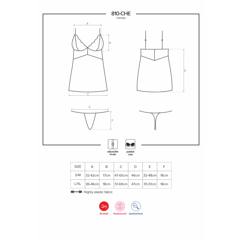 СорочкаObsessive 810-CHE Бордовая S/M СорочкаObsessive 810-CHE Бордовая S/M