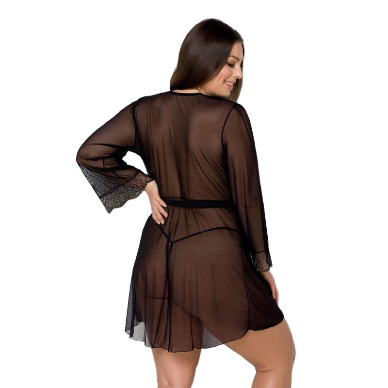 Пеньюар Passion Amberly PeignoirL black 4XL/5X Пеньюар Passion Amberly PeignoirL black 4XL/5X