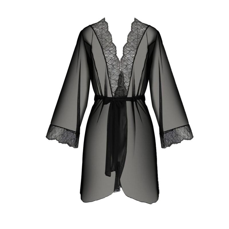 Пеньюар Passion Amberly PeignoirL black 4XL/5X Пеньюар Passion Amberly PeignoirL black 4XL/5X