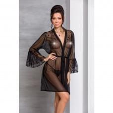 Воздушный пеньюар Passion LOVELIA PEIGNOIR black L/XL