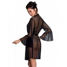 Воздушный пеньюар Passion LOVELIA PEIGNOIR black L/XL