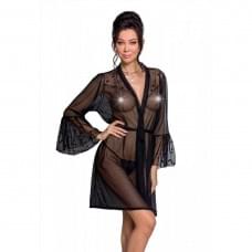 Воздушный пеньюар Passion LOVELIA PEIGNOIR black L/XL