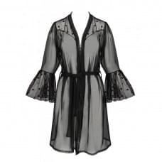 Воздушный пеньюар Passion LOVELIA PEIGNOIR black L/XL