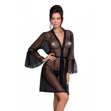 Воздушный пеньюар Passion LOVELIA PEIGNOIR black S/M