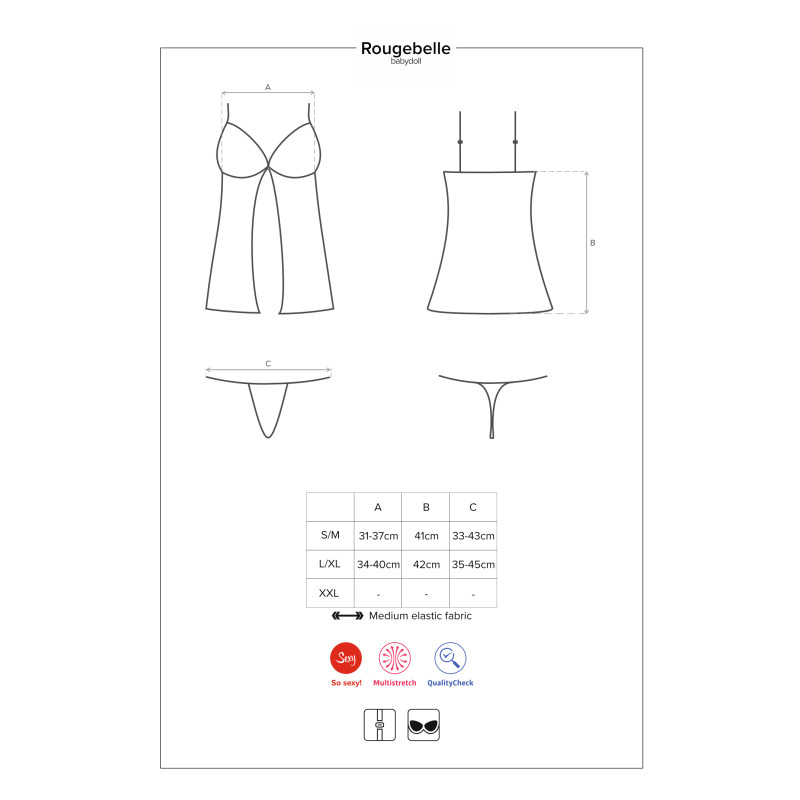 Бебидолл Obsessive Rougebelle Красный L/XL Бебидолл Obsessive Rougebelle Красный L/XL