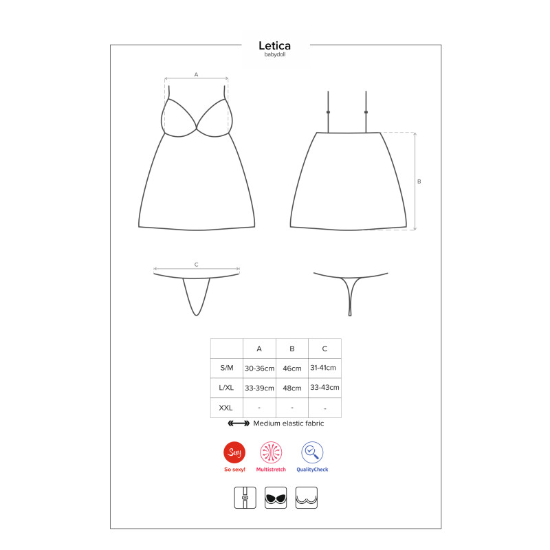 Бебидолл Obsessive Letica Черный L/XL Бебидолл Obsessive Letica Черный L/XL