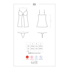 Бебидолл Obsessive 874-BAB-2 Бежевый L/XL