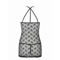 Полупрозрачная рубашка Passion AZALIA CHEMISE black L/XL