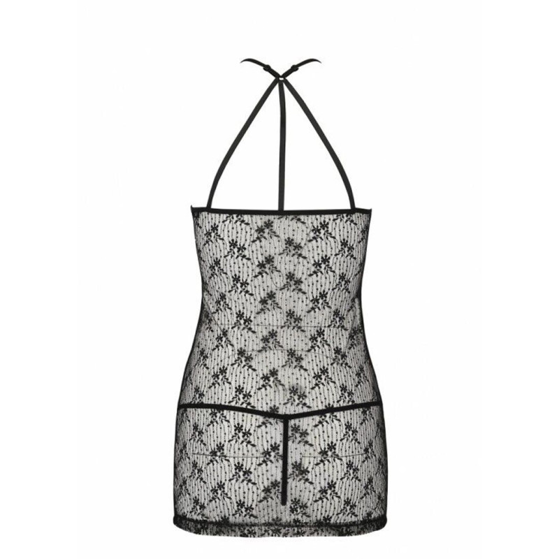 Полупрозрачная рубашка Passion AZALIA CHEMISE black L/XL