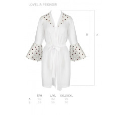 Воздушный пеньюар Passion LOVELIA PEIGNOIR white L/XL