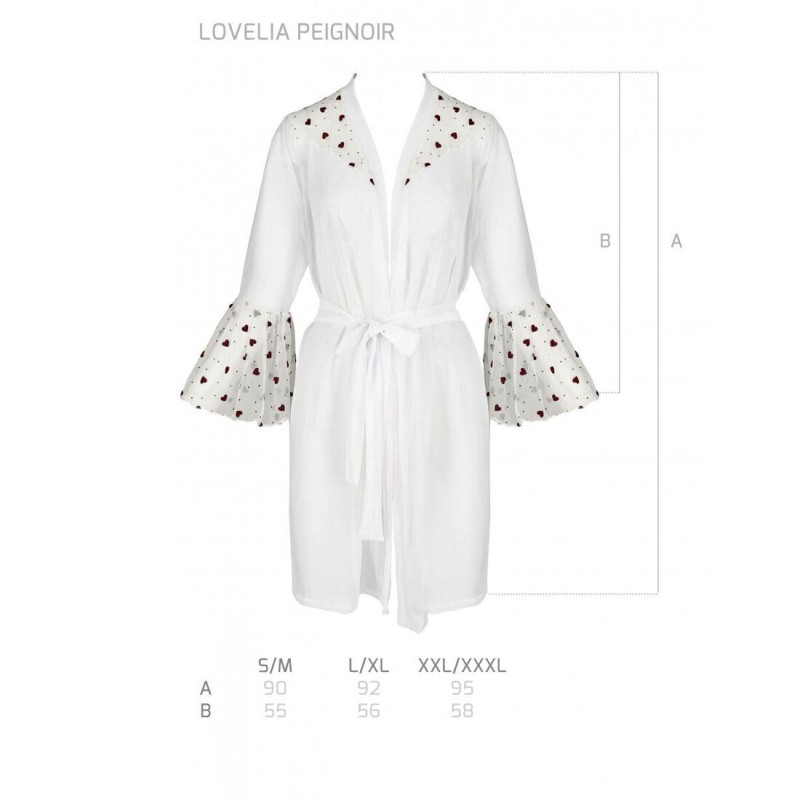 Воздушный пеньюар Passion LOVELIA PEIGNOIR white L/XL Воздушный пеньюар Passion LOVELIA PEIGNOIR white L/XL