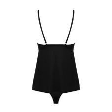 Топ и трусики Obsessive Bella Rou top & panties черные XL/2XL