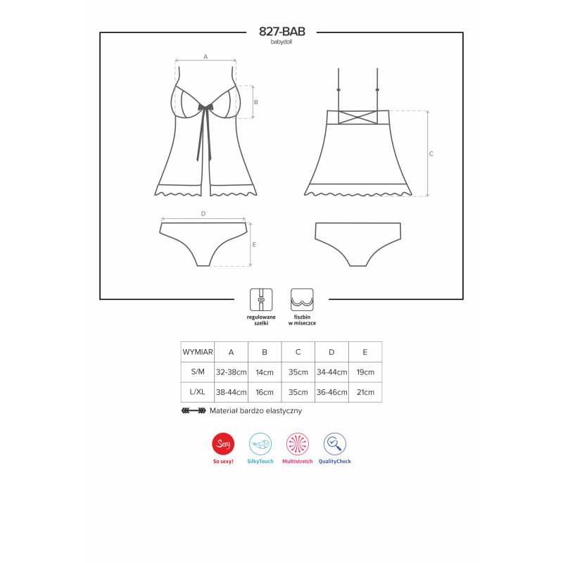 Бебидолл Obsessive 827-BAB-3 Красный L/XL Бебидолл Obsessive 827-BAB-3 Красный L/XL