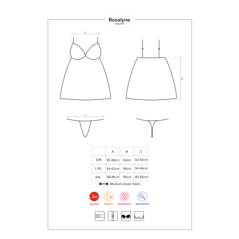 Бебидолл Obsessive Rosalyne Красный L/XL Бебидолл Obsessive Rosalyne Красный L/XL