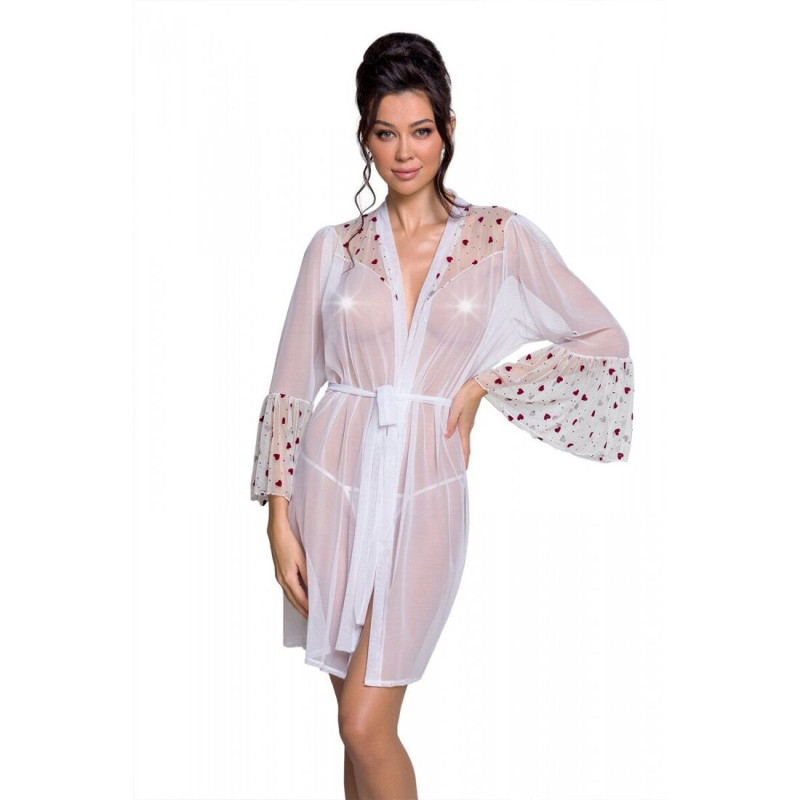 Воздушный пеньюар Passion LOVELIA PEIGNOIR white S/M Воздушный пеньюар Passion LOVELIA PEIGNOIR white S/M