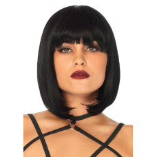 Короткий парик каре с челкой Leg Avenue Short natural bob wig, черный