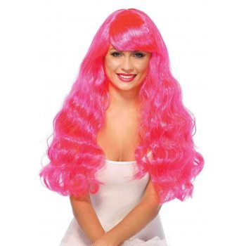 Парик Leg Avenue Neon Star Long Wavy Wig Pink