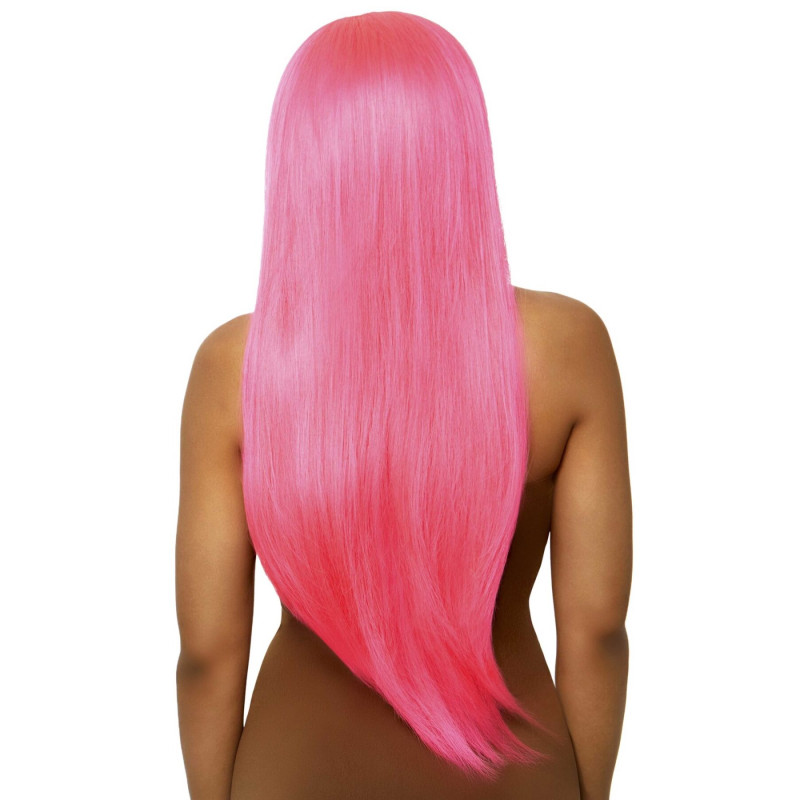 Парик Leg Avenue 33″ Long straight center part wig neon pink Парик Leg Avenue 33″ Long straight center part wig neon pink