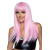 Длинный розовый парик Leg Avenue Long straight bang wig, гладкая, 61 см