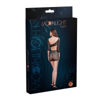 Мини платье Moonlight Model 07 Black XS-L, глубокое декольте, открытая спинка