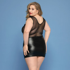 Платье JSY P91158 Черное Plus Size
