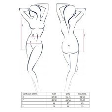 Сексуальное платье Passion Erotic Line CORNELIA DRESS L/XL- Белое