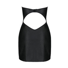 Мінісукня з екошкіри Passion Celine Chemise black 6XL/7XL