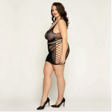 Платье JSY P81168 Черное Plus Size