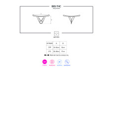 Стрінги Obsessive 865-THC-1 Чорні S/M