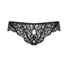 Трусики відкриті Obsessive Laluna Чорні S/M