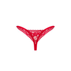 Стрінги Obsessive Lacelove thong червоні XL/2XL