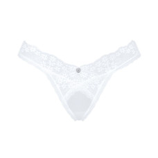 Кружевные танга Obsessive Heavenlly thong белые M/L