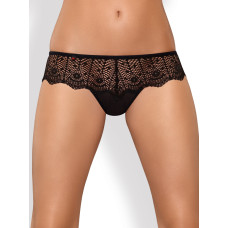 Трусики Obsessive Moketta Чорні S/M