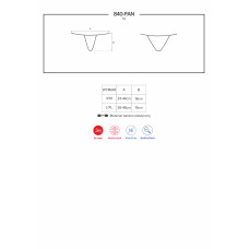 Трусики Obsessive 840-PAN-1Чорні L/XL