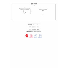 Стрінги Obsessive 843-THO-2 Белые L/XL