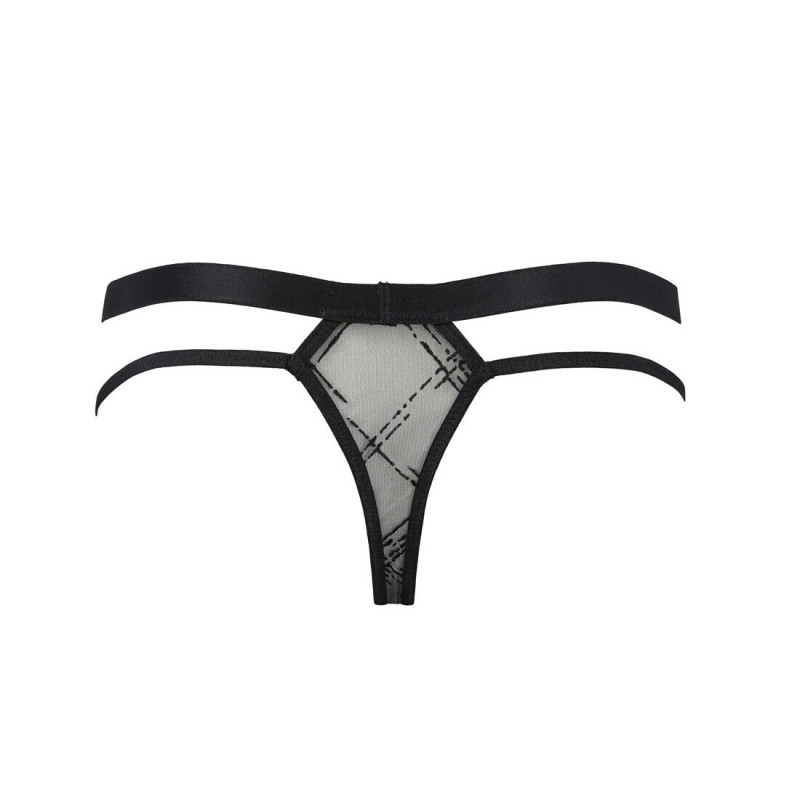 Чоловічі прозорі стринги Passion 029 Thong Collin Black S/M
